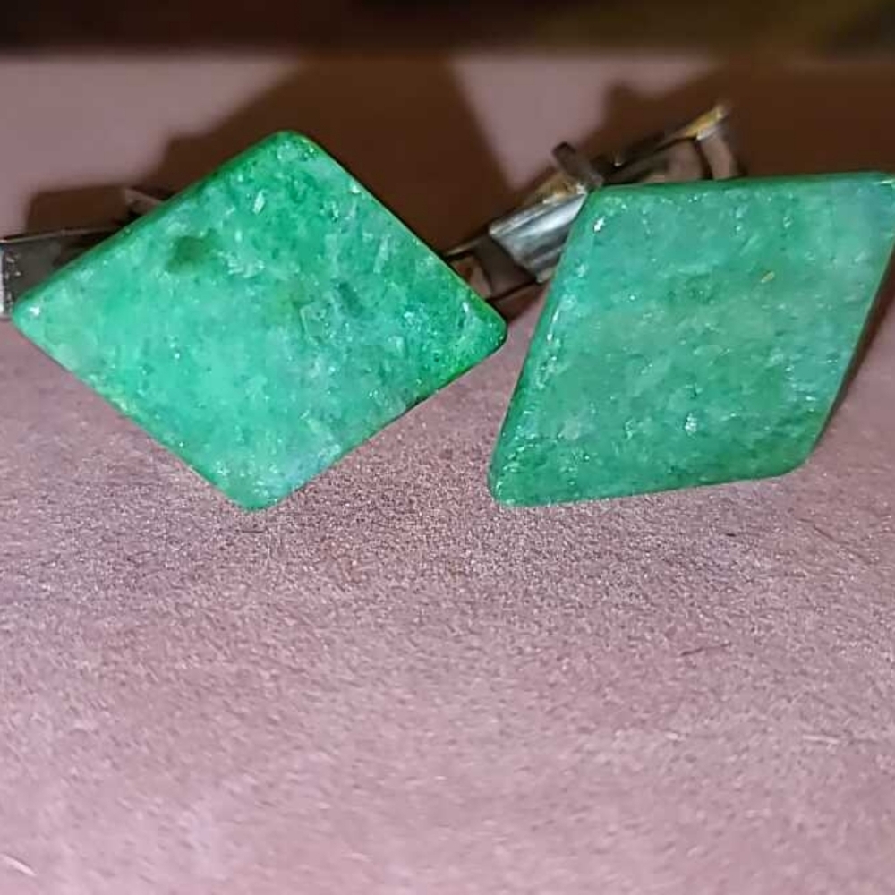 Agate cuff links
